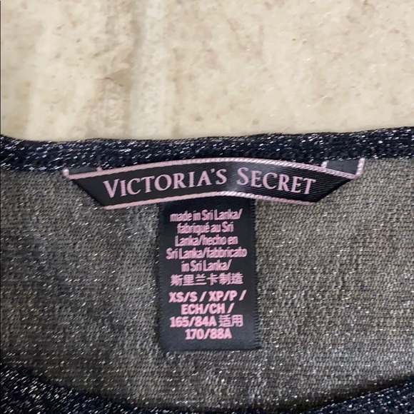 3 for $15! Victoria’s Secret Mesh Glittery Top - Picture 2 of 3
